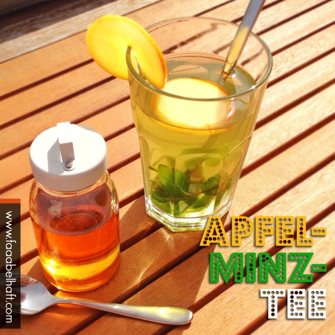 faaabehalfter Apfel-Minz-Tee